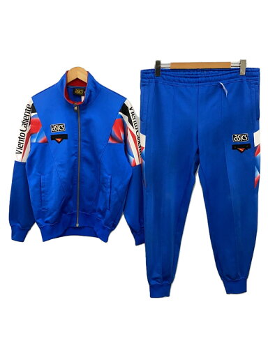 【中古】ASICS◆セットアップ/L/ポリエステル/BLU/無地【メンズウェア】 【中古】ASICS◆セットアップ/L/ポリエステル/BLU/無地【メンズウェア】