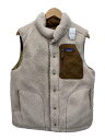 【中古】patagonia◆フリースベスト/--/ポリエステル/BEG/27588FA20【メンズウェア】