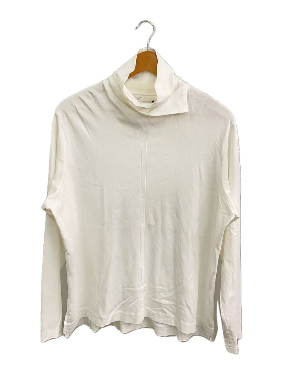 【中古】SEEALL◆ハイネック/カットソー/3/コットン/WHT/無地/SAU21 TS992【メンズウェア】