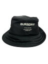 【中古】BURBERRY◆バケットハット/M/ポリエステル/BLK/メンズ/QC-075308【服飾雑貨他】