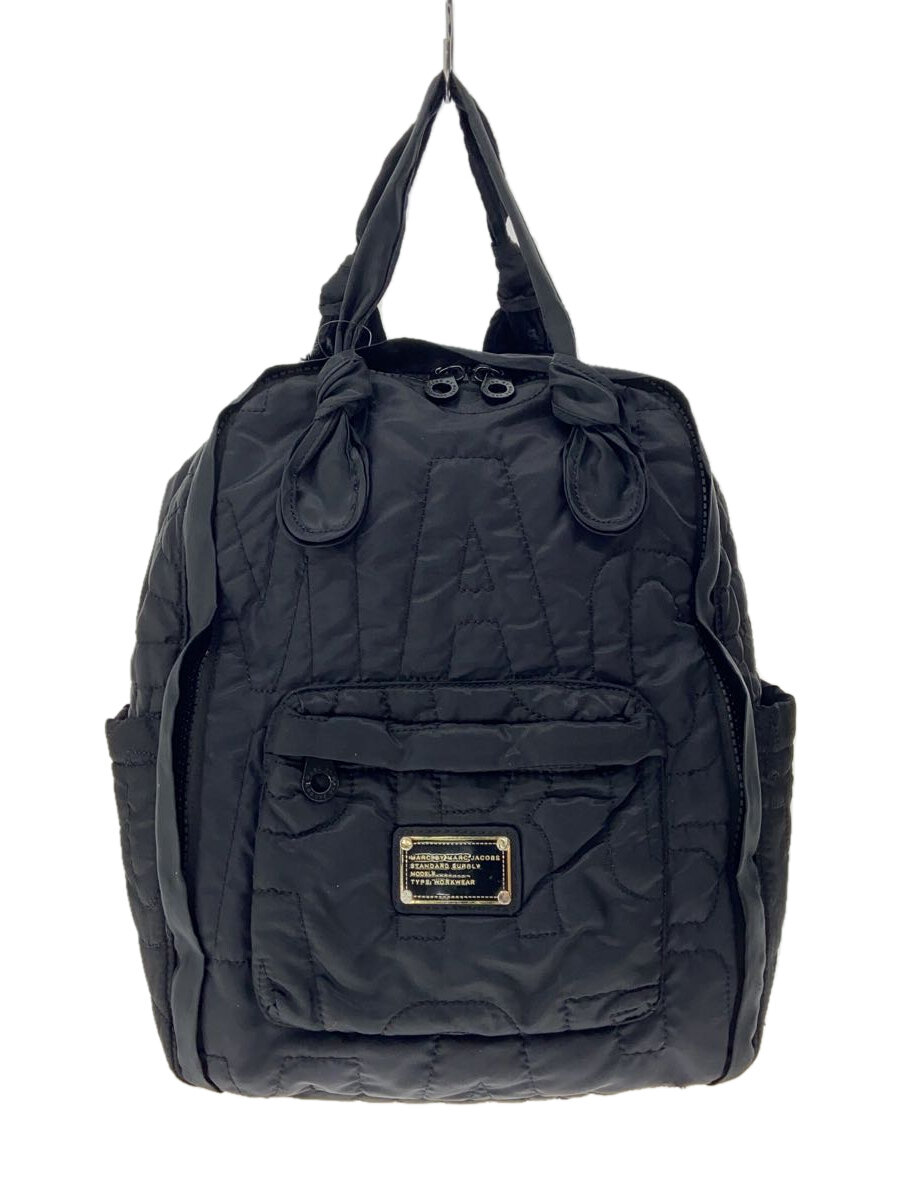 【中古】MARC BY MARC JACOBS◆リュック/ナイロン/BLK【バッグ】
