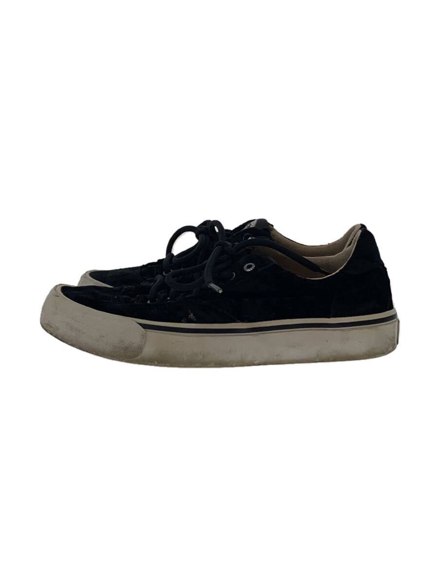 【中古】DIESEL◆ローカットスニーカー/24.5cm/BLK/ベロア/Y01784P2054【シューズ】