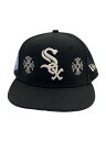 【中古】NEW ERA◆HATS LA/WHITE SOX/ホワイトソックス/キャップ/7 1/4/ポリエステル/BLK/メンズ【服飾雑貨他】(4)