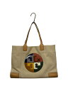 【中古】TORY BURCH◆トートバッグ/--/BEG【バッグ】(4)