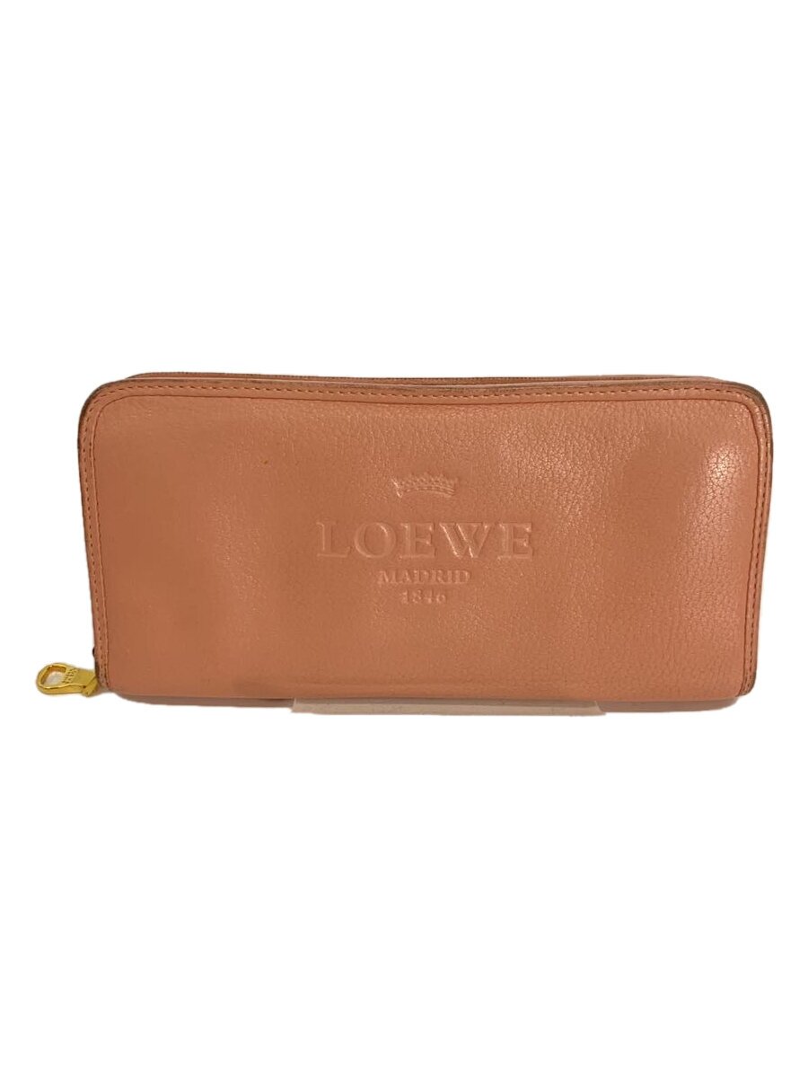 【中古】LOEWE◆角スレ有状態考慮/長財布/レザー/PNK/レディース/r-loewe-w-0048-05【服飾雑貨他】