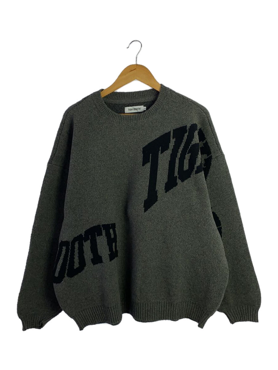 【中古】TIGHTBOOTH PRODUCTION◆ニット・セーター(厚手)/L/コットン/GRY【メンズウェア】