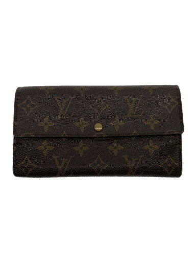 【中古】LOUIS VUITTON◆1)ポルト・フォイユ・サラ_モノグラム・キャンバス_BRW/PVC/BRW/総柄/メンズ【服飾雑貨他】 【中古】LOUIS VUITTON◆1)ポルト・フォイユ・サラ_モノグラム・キャンバス_BRW/PVC/BRW/総柄/メンズ【服飾雑貨他】