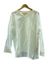 【中古】WHITE MOUNTAINEERING◆長袖シャツ/2/リネン/WHT/無地/wm1671107【メンズウェア】