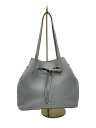【中古】FURLA◆トートバッグ/レザー/BLU/無地【バッグ】