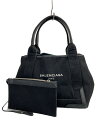 【中古】BALENCIAGA◆トートバッグ/キャンバス/BLK/339933【バッグ】