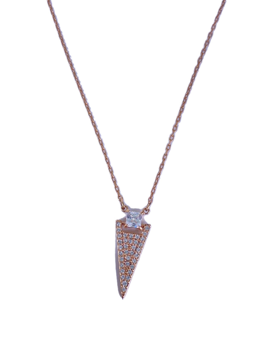 【中古】Swarovski◆ネックレス/メッキ/スワロフスキー/GLD/トップ有/レディース【服飾雑貨他】