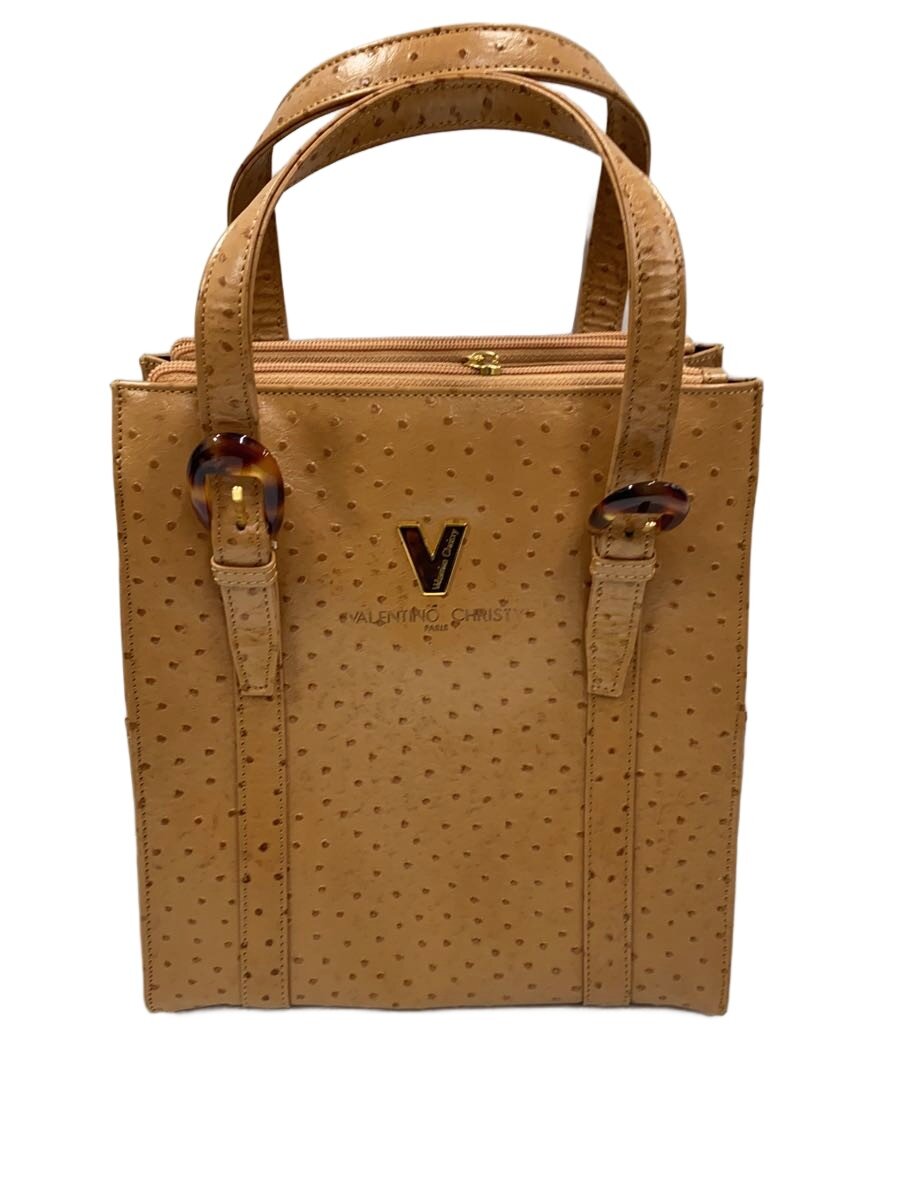 【中古】VALENTINO CHRISTY◆ハンドバッグ/レザー/CML/LA JIRUMA【バッグ】