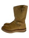 【中古】WEST RIDE◆エンジニアブーツ/--/BEG/スウェード/wrbcb1814-8e/BIGCHIEF【シューズ】