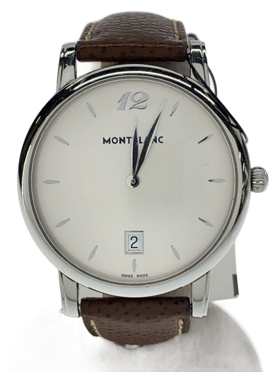 【中古】MONTBLANC◆腕時計/アナログ/--/SLV/BRW/SS/108770【服飾雑貨他】