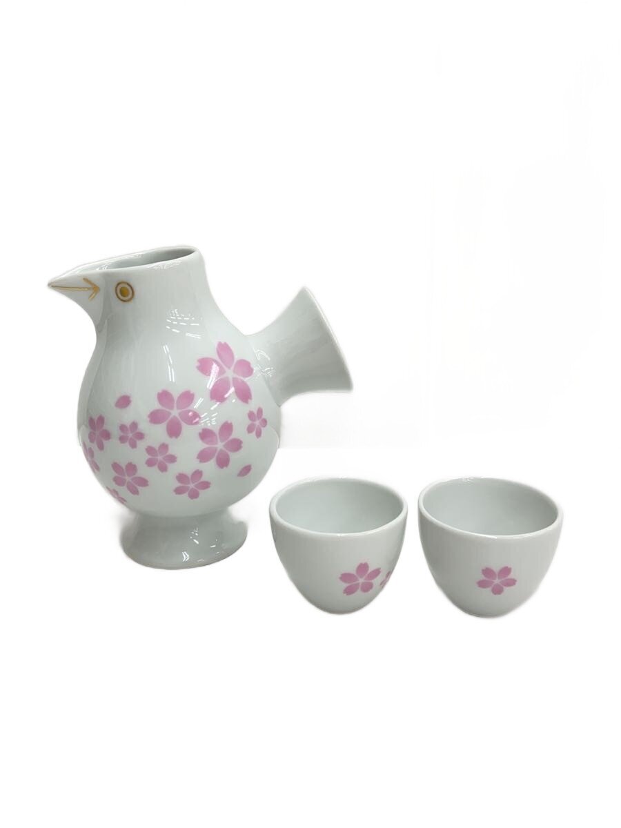 【中古】Lisa Larson◆おさけとり/おちょこx1とっくりx2/3点セット/波佐見焼【キッチン用品】