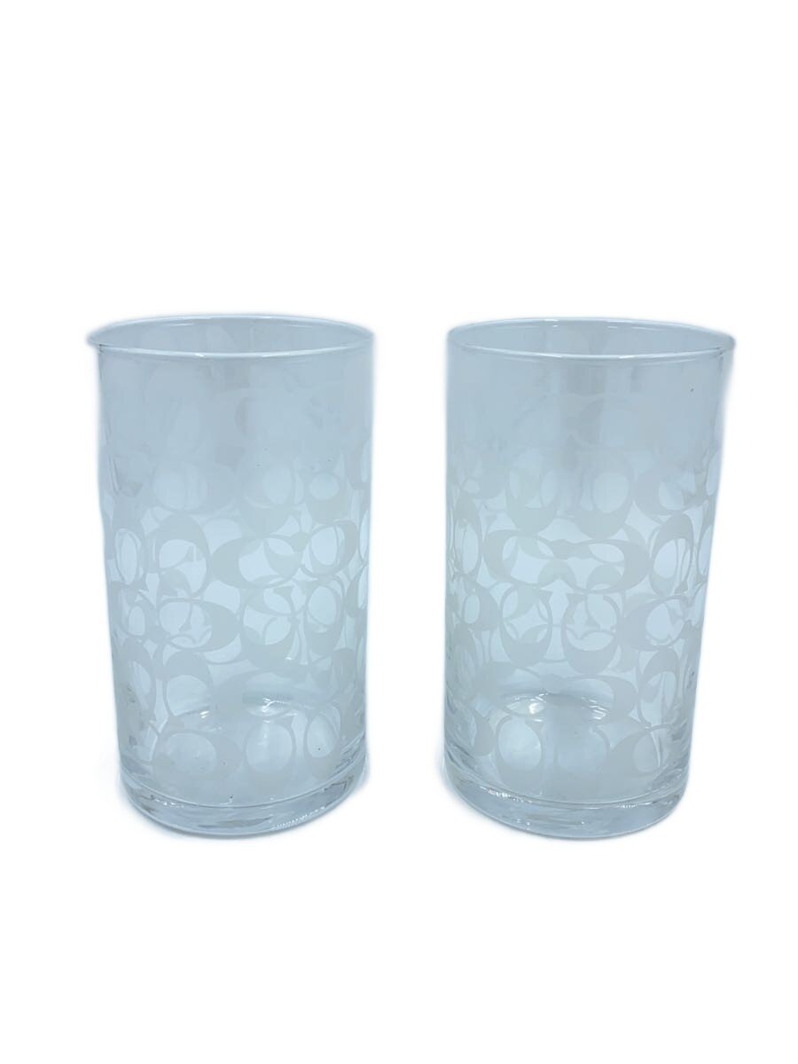 【中古】COACH◆グラス/2点セット/CLR【キッチン用品】