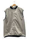【中古】THE NORTH FACE◆WS ENRIDE VEST_ウィンドストッパーエンライドベスト/XL/ポリエステル/BEG【メンズウェア】