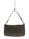 【中古】LOUIS VUITTON◆ポシェット・アクセソワール(OLD)_モノグラム_BRW/PVC/BRW【バッグ】