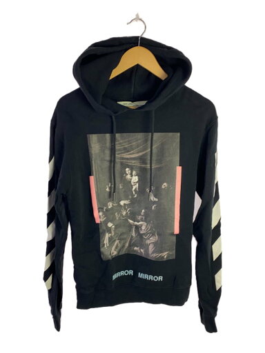 【中古】OFF-WHITE◆パーカー/XS/コットン/ブラック【メンズウェア】 【中古】OFF-WHITE◆パーカー/XS/コットン/ブラック【メンズウェア】