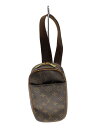 【中古】LOUIS VUITTON◆ポシェット・ガンジュ_モノグラム・キャンバス_BRW/--/BRW/総柄//【バッグ】