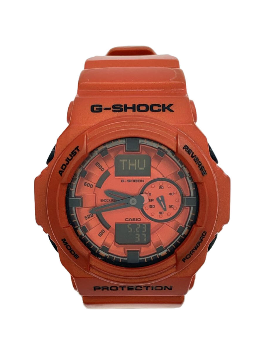 【中古】CASIO◆クォーツ腕時計・G-SHOCK/デジアナ/ラバー/ORN/ORN/SS【服飾雑貨他】