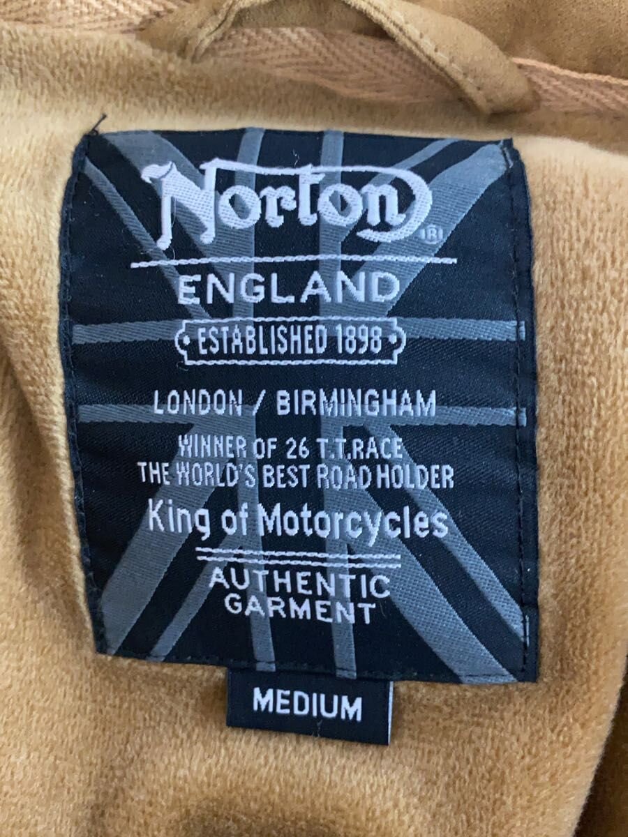 【中古】NORTON◆ジャケット/M/ポリエステル/CML/無地【メンズウェア】
