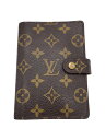 【中古】LOUIS VUITTON◆アジェンダPM_モノグラム_BRW/PVC/BRW/総柄/レディース【服飾雑貨他】