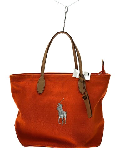 【中古】RALPH LAUREN◆トートバッグ/--/ORN/無地【バッグ】 【中古】RALPH LAUREN◆トートバッグ/--/ORN/無地【バッグ】