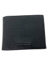 【中古】EMPORIO ARMANI◆2つ折り財布/レザー/BLK/無地/メンズ【服飾雑貨他】(4)