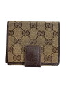 【中古】GUCCI◆2つ折り財布_GGキャンバス/キャンバス/BRW/メンズ【服飾雑貨他】(4)