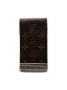 【中古】LOUIS VUITTON◆エテュイ・シガレット_モノグラム・キャンバス_BRW/PVC/BRW/メンズ【服飾雑貨他】