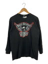 【中古】HARLEY DAVIDSON◆長袖Tシャツ/XL/コットン/BLK【メンズウェア】(4)