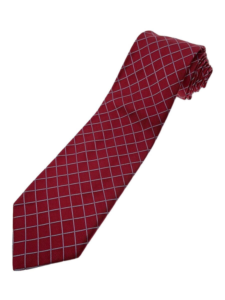 【中古】TIFFANY&Co.◆ネクタイ/シルク/RED/メンズ//【服飾雑貨他】