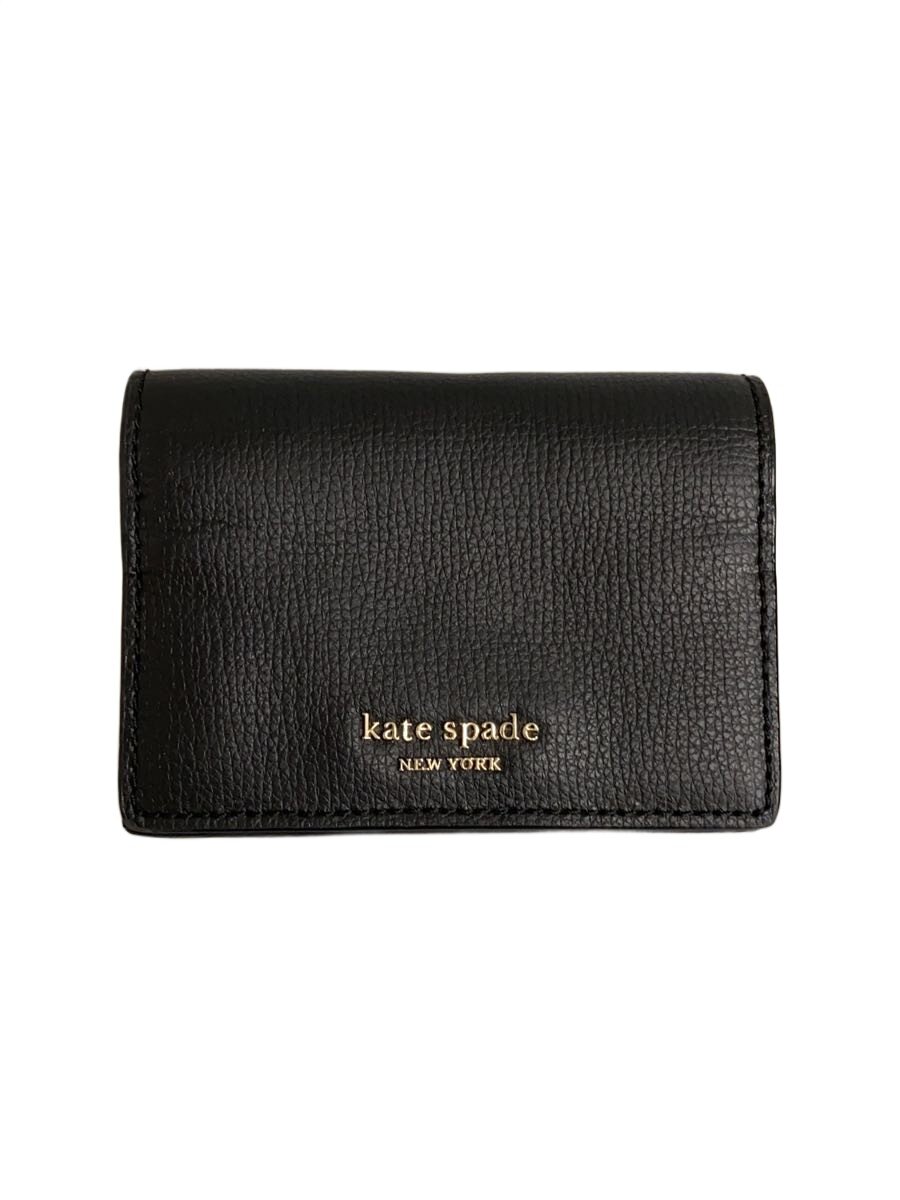 Clothing Accessories (Caps, Ties, Belts) - 【中古】kate spade new york◆2つ折り財布/レザー/BLK/レディース【服飾雑貨他】