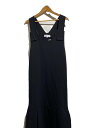 【中古】ENFOLD◆ノースリーブワンピース/36/ポリエステル/ブラック/300fs233-1310【レディースウェア】