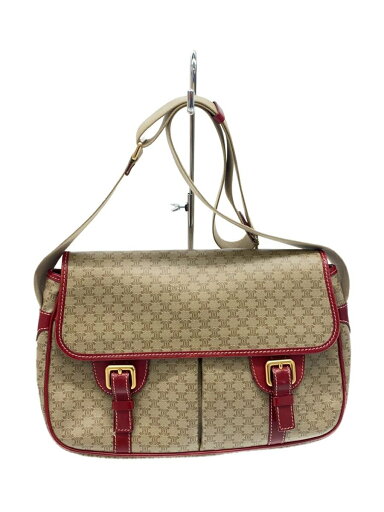 【中古】CELINE◆ショルダーバッグ/PVC/ベージュ//【バッグ】 【中古】CELINE◆ショルダーバッグ/PVC/ベージュ//【バッグ】