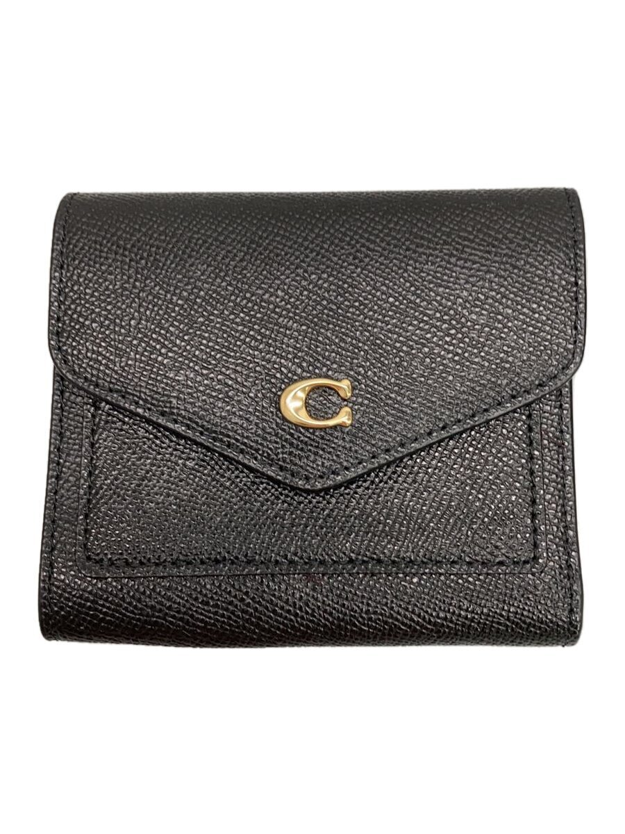 【中古】COACH◆ウィン・スモールウォレット/--/BLK/無地/レディース【服飾雑貨他】