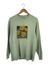 【中古】ONEITA◆90s/Florida/ヒマワリ/長袖Tシャツ/--/コットン/GRN/プリント【メンズウェア】
