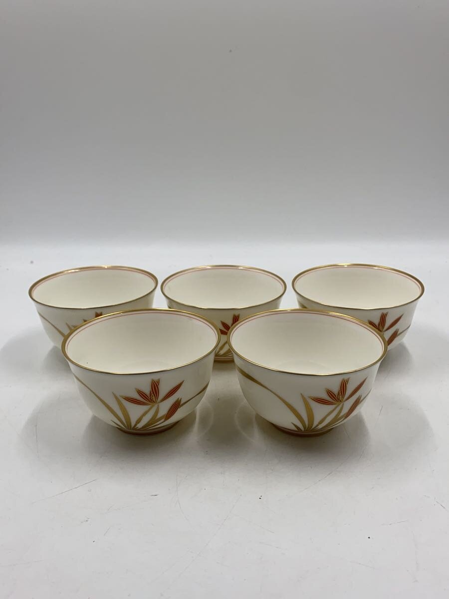 【中古】香蘭社◆湯呑/5点セット/WHT【キッチン用品】