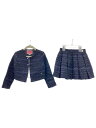 【中古】kate spade new york◆セットアップ/110cm/コットン/NVY【キッズ】