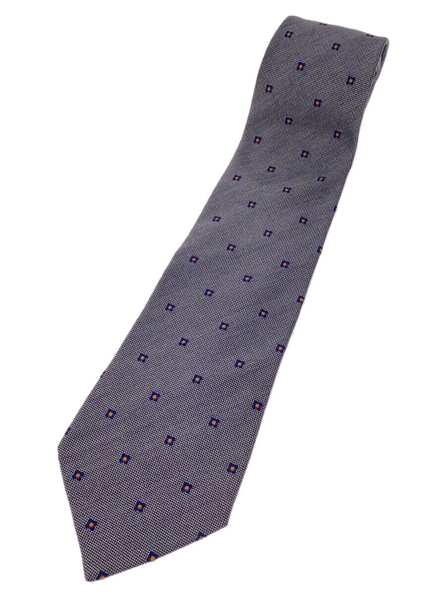 DUNHILL - 【中古】dunhill◆ネクタイ/フラワードット/シルク/GRY/ドット/メンズ//【服飾雑貨他】