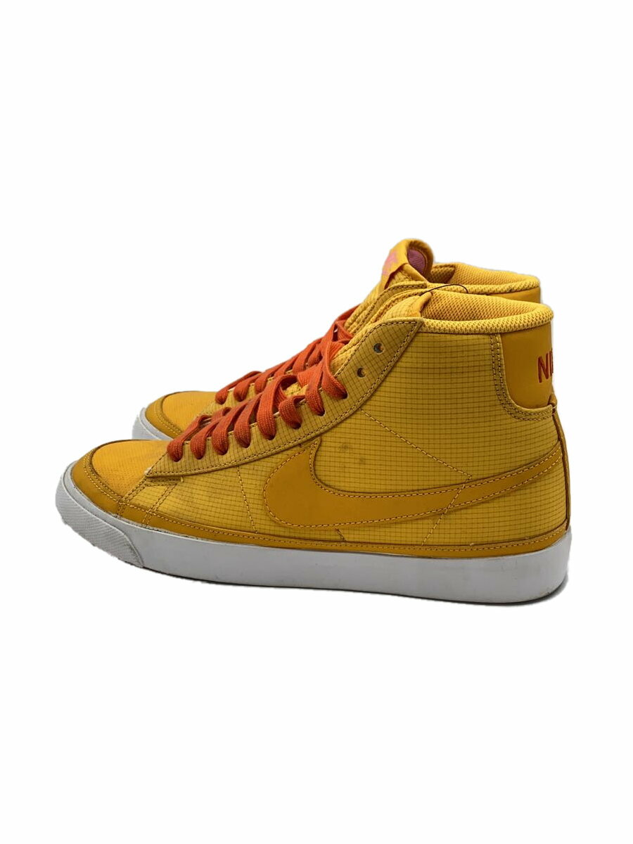 【中古】NIKE◆BLAZER MID 09 ND/ブレーザーミッド/イエロー/375573-700/27.5cm/YLW【シューズ】