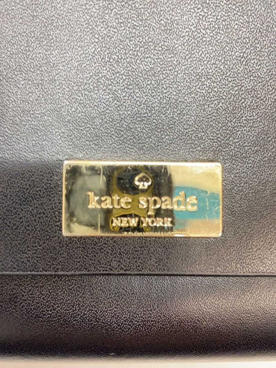 【中古】kate spade new york◆長財布/--/BLK/レディース【服飾雑貨他】