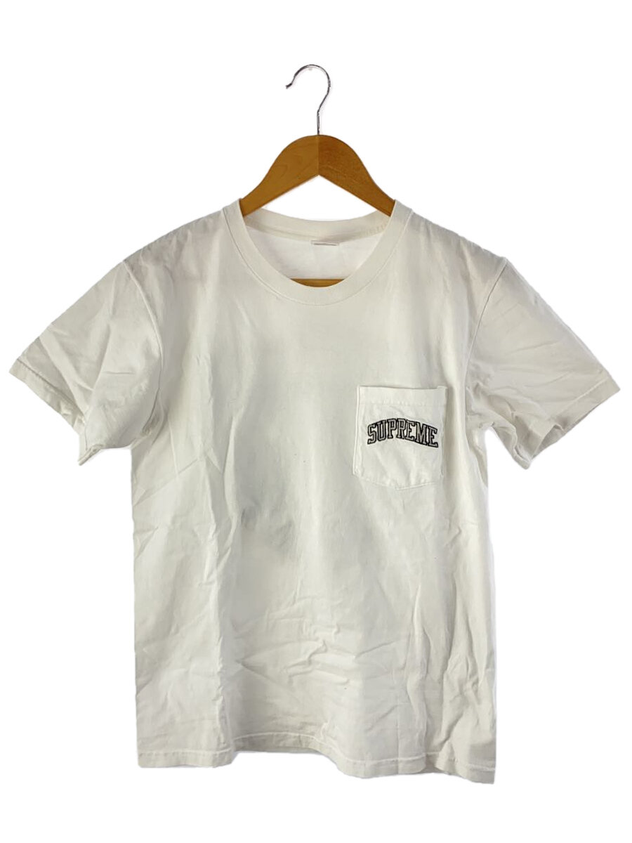 【中古】Supreme◆Tシャツ/S/コットン/WHT/無地【メンズウェア】