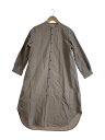 【中古】ichi◆バンドカラー長袖シャツワンピース/--/コットン/LT/V201013【レディースウェア】(4)