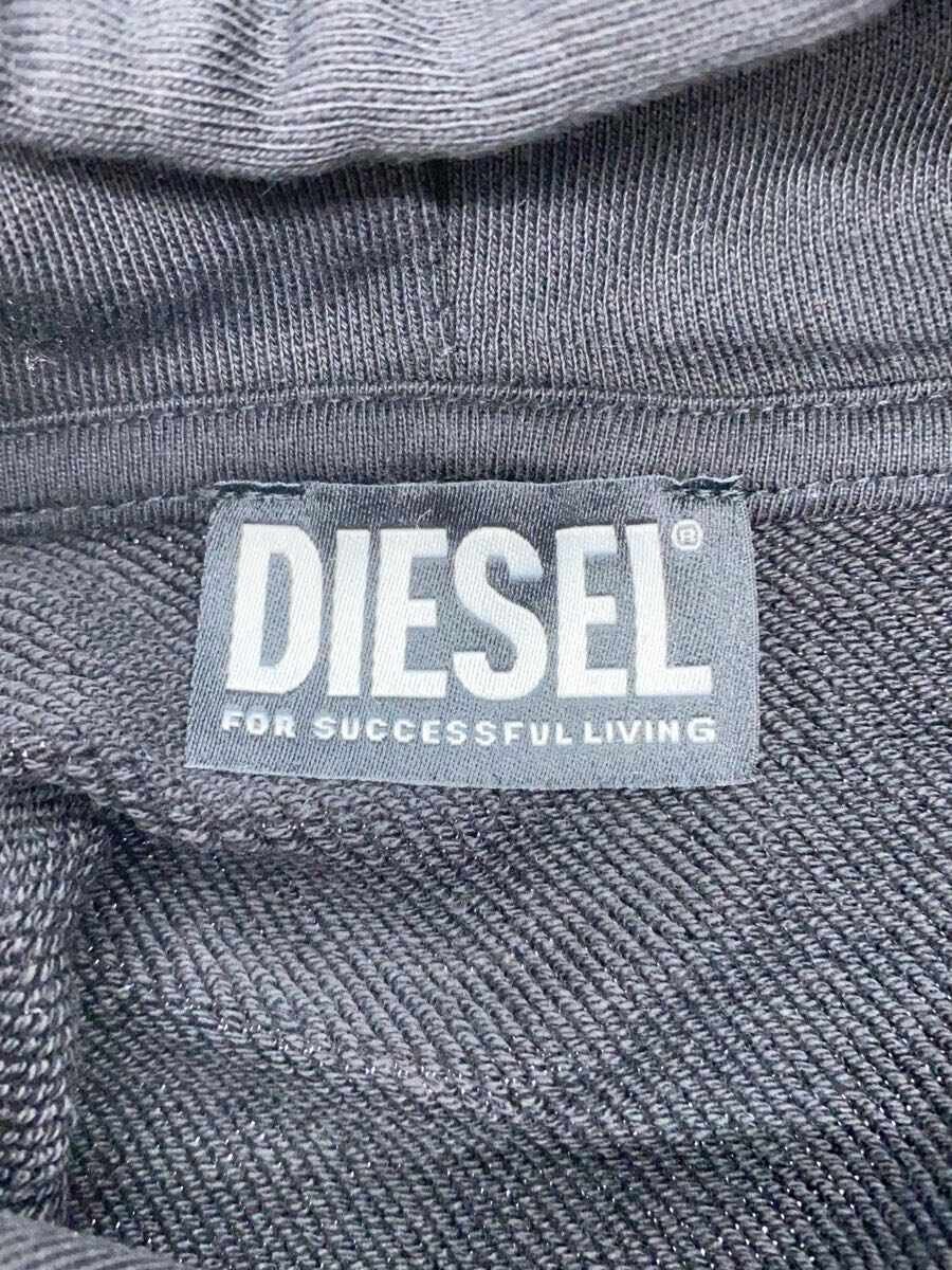【中古】DIESEL◆パーカー/S/コットン/ブラック/プリント/S-MAC-HOOD-G6//【メンズウェア】