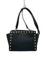 【中古】MICHAEL KORS◆スタッズ/ショルダーバッグ/--/BLK/ap-1702【バッグ】(4)