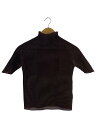 【中古】PLEATS PLEASE ISSEY MIYAKE◆半袖カットソー/M/ポリエステル/BRW/無地/MM01FT014【レディースウェア】