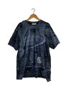 【中古】EMOYIONAL WORLD/MESH DESTROYED CIGARETTE T-SHIRT/3/コットン/GRY【メンズウェア】
