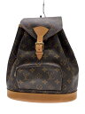 【中古】LOUIS VUITTON◆モンスリ_モノグラム・キャンバス_BRW/PVC/BRW【バッグ】